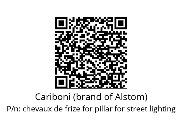   Cariboni (brand of Alstom) chevaux de frize for pillar for street lighting