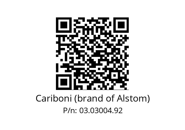   Cariboni (brand of Alstom) 03.03004.92