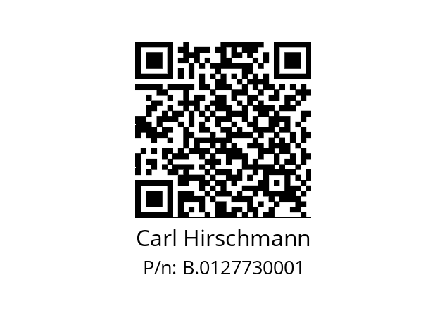   Carl Hirschmann B.0127730001