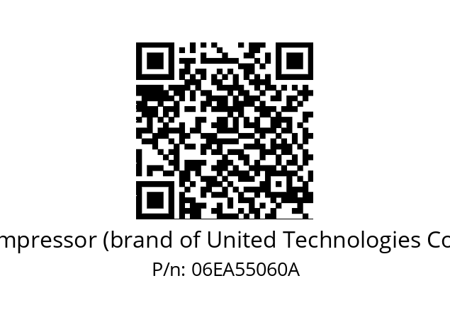   Carlyle Compressor (brand of United Technologies Corporation) 06EA55060A