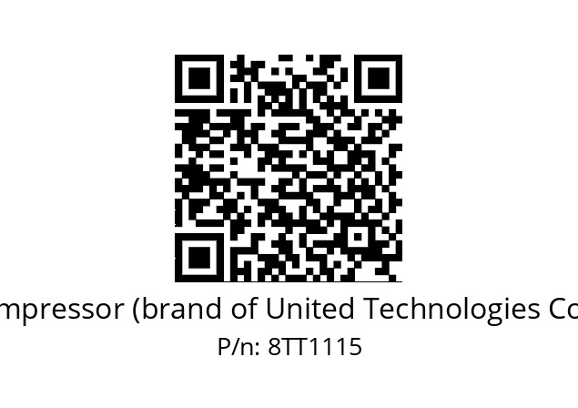   Carlyle Compressor (brand of United Technologies Corporation) 8TT1115