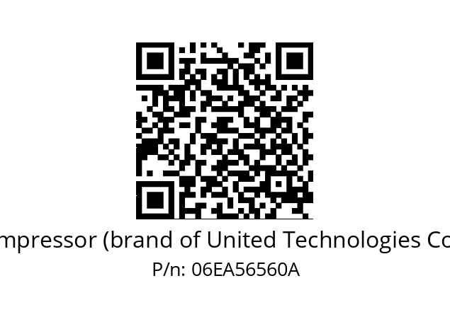   Carlyle Compressor (brand of United Technologies Corporation) 06EA56560A