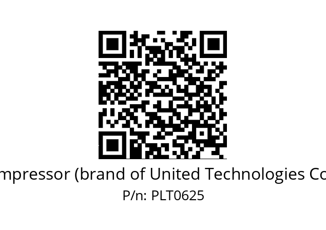   Carlyle Compressor (brand of United Technologies Corporation) PLT0625