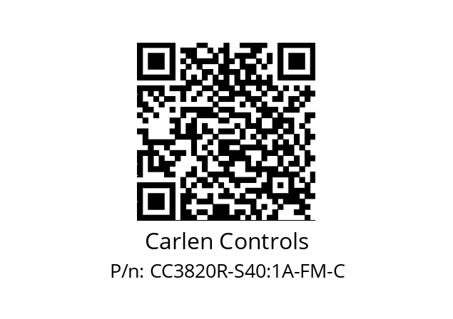   Carlen Controls CC3820R-S40:1A-FM-C