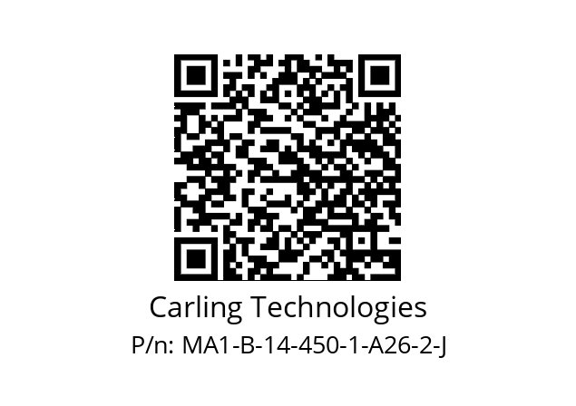   Carling Technologies MA1-B-14-450-1-A26-2-J