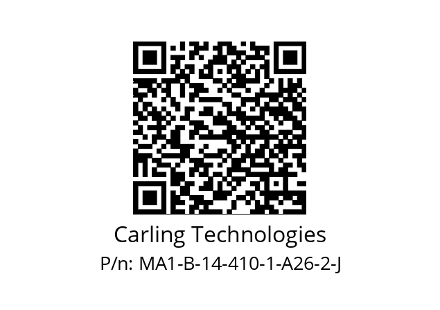   Carling Technologies MA1-B-14-410-1-A26-2-J