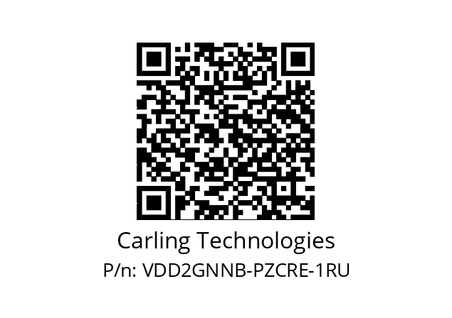   Carling Technologies VDD2GNNB-PZCRE-1RU