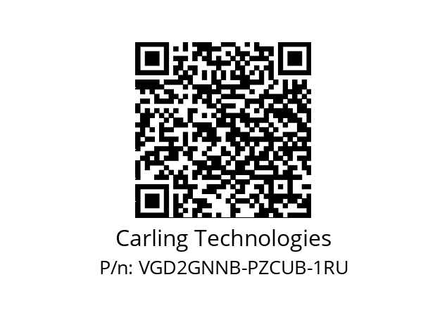   Carling Technologies VGD2GNNB-PZCUB-1RU