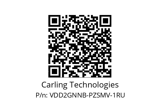   Carling Technologies VDD2GNNB-PZSMV-1RU