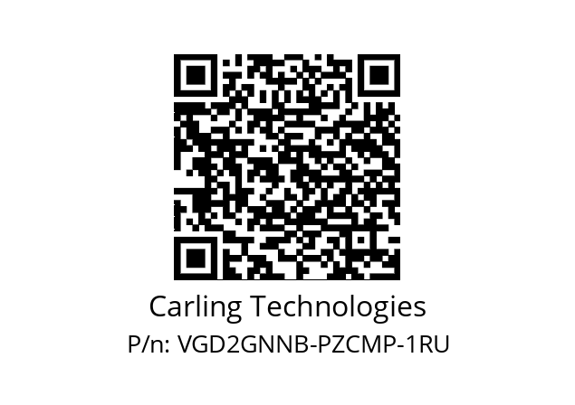   Carling Technologies VGD2GNNB-PZCMP-1RU