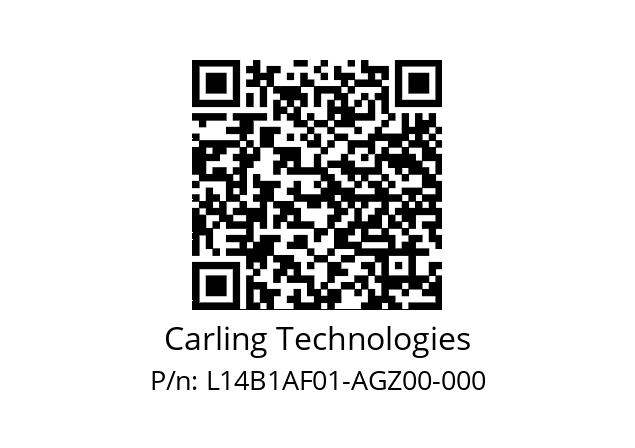   Carling Technologies L14B1AF01-AGZ00-000