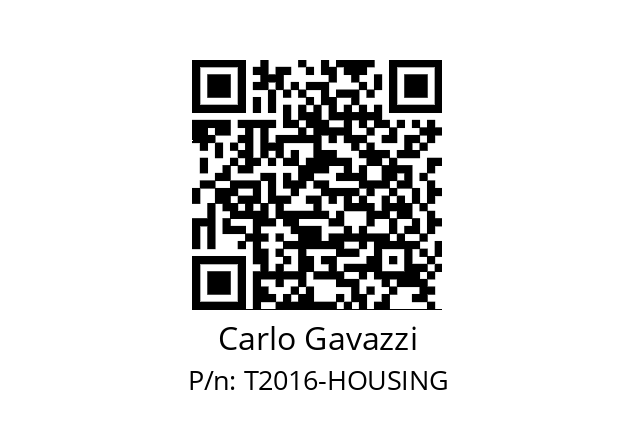   Carlo Gavazzi T2016-HOUSING