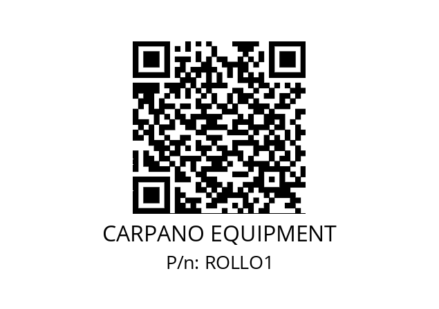   CARPANO EQUIPMENT ROLLO1