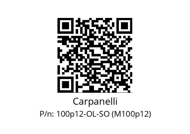   Carpanelli 100p12-OL-SO (M100p12)