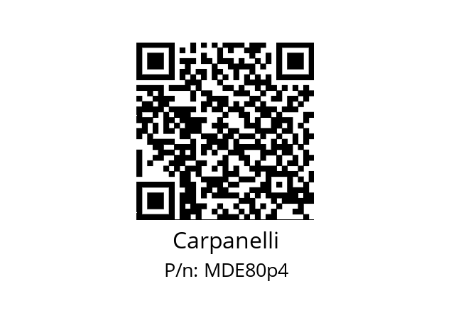   Carpanelli MDE80p4