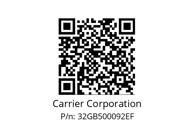   Carrier Corporation 32GB500092EF