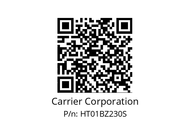   Carrier Corporation HT01BZ230S