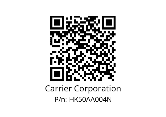   Carrier Corporation HK50AA004N