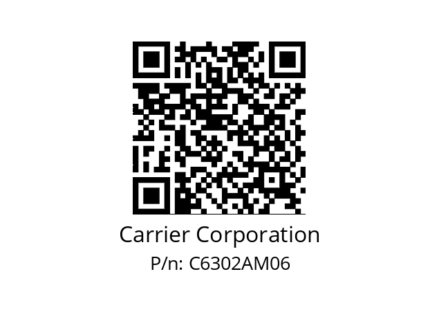   Carrier Corporation C6302AM06