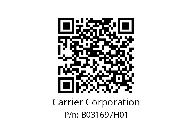   Carrier Corporation B031697H01