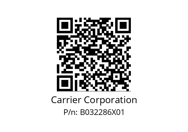   Carrier Corporation B032286X01