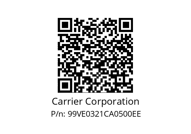   Carrier Corporation 99VE0321CA0500EE