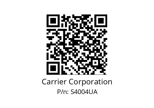   Carrier Corporation S4004UA