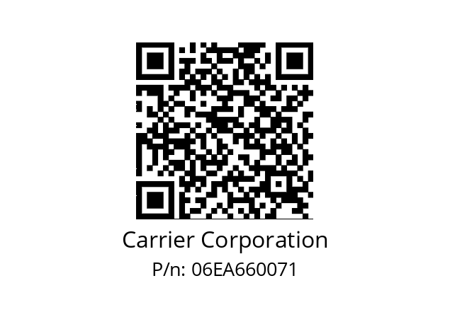   Carrier Corporation 06EA660071