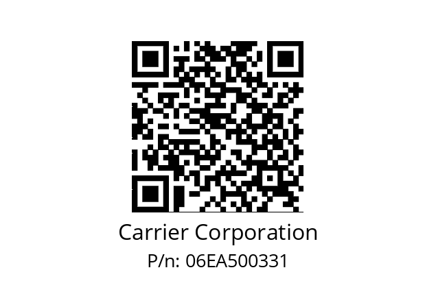   Carrier Corporation 06EA500331