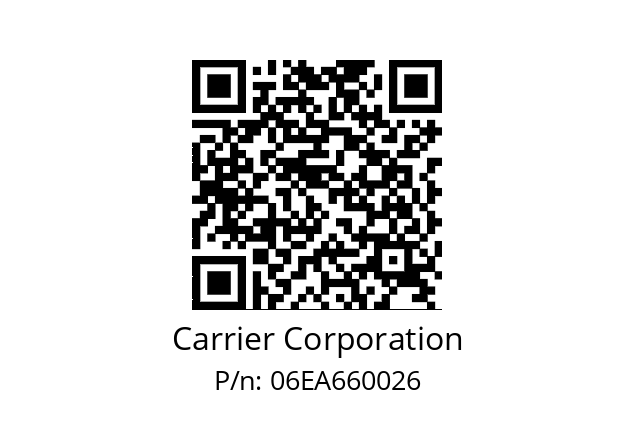   Carrier Corporation 06EA660026