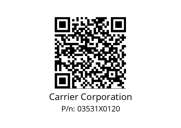   Carrier Corporation 03531X0120