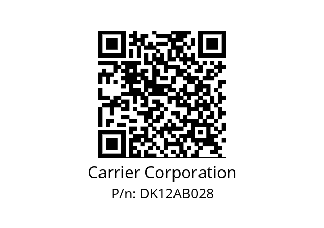   Carrier Corporation DK12AB028