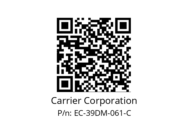   Carrier Corporation EC-39DM-061-C