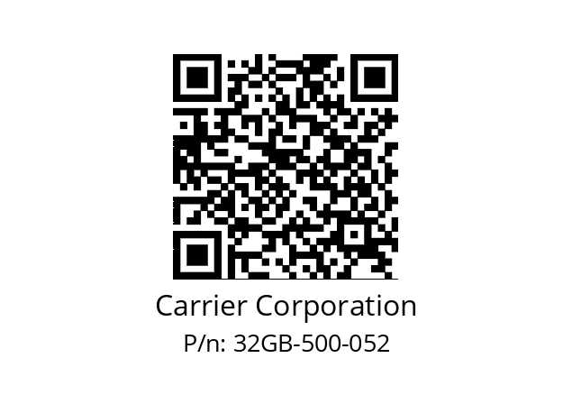   Carrier Corporation 32GB-500-052