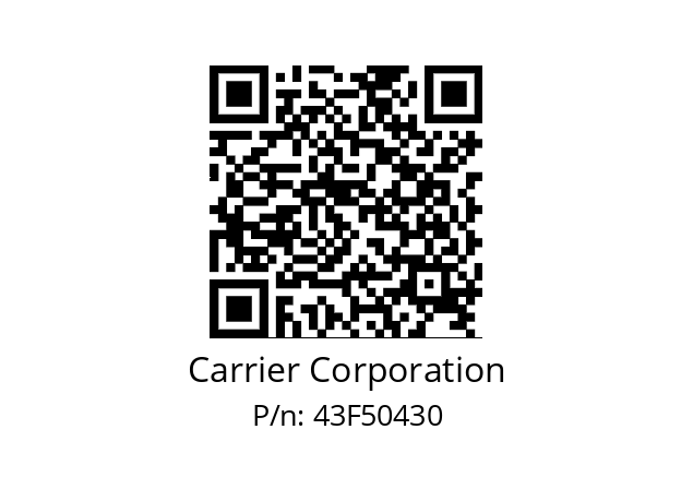   Carrier Corporation 43F50430