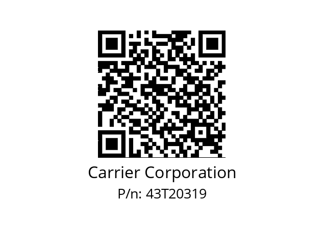   Carrier Corporation 43T20319