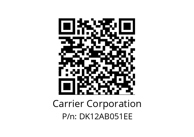   Carrier Corporation DK12AB051EE