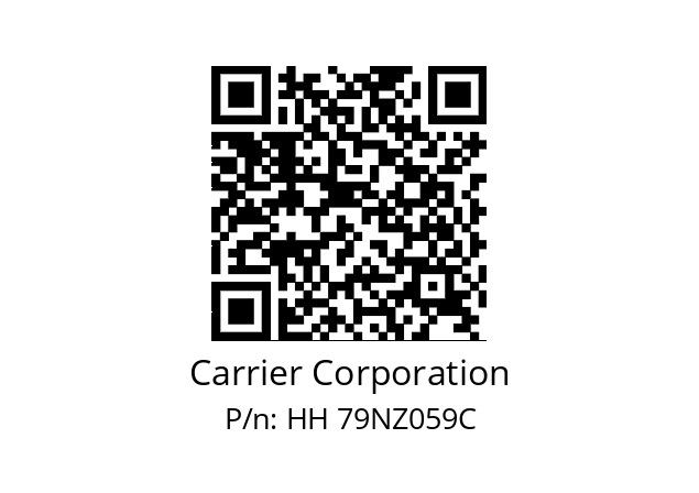   Carrier Corporation HH 79NZ059C