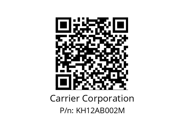   Carrier Corporation KH12AB002M