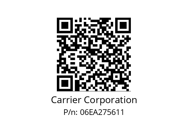   Carrier Corporation 06EA275611