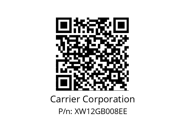   Carrier Corporation XW12GB008EE