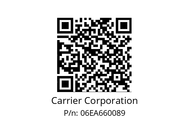   Carrier Corporation 06EA660089