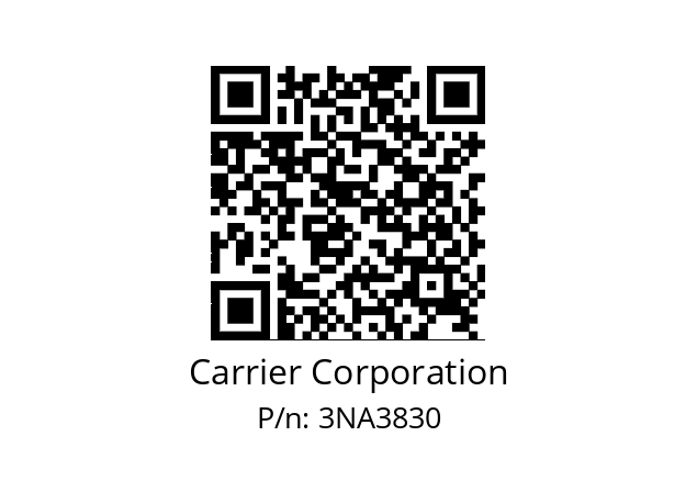   Carrier Corporation 3NA3830