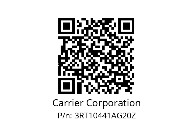   Carrier Corporation 3RT10441AG20Z