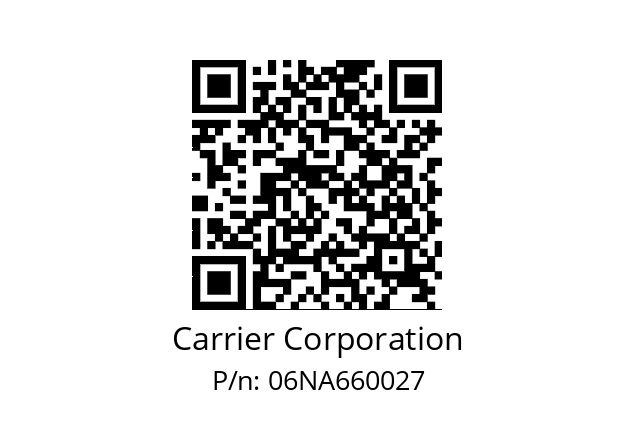   Carrier Corporation 06NA660027