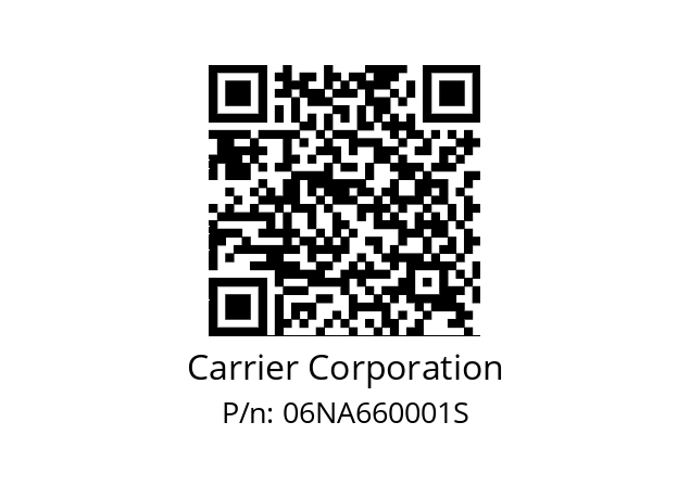   Carrier Corporation 06NA660001S