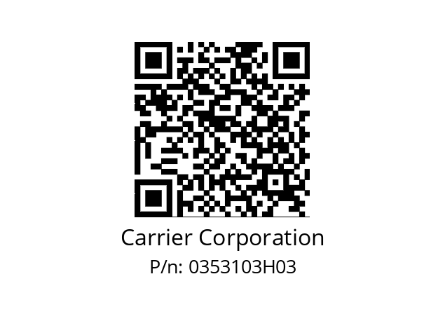   Carrier Corporation 0353103H03