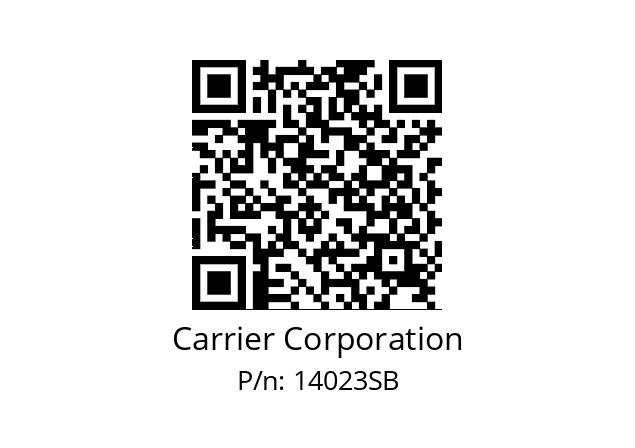   Carrier Corporation 14023SB