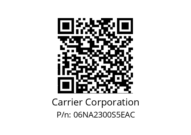   Carrier Corporation 06NA2300S5EAC