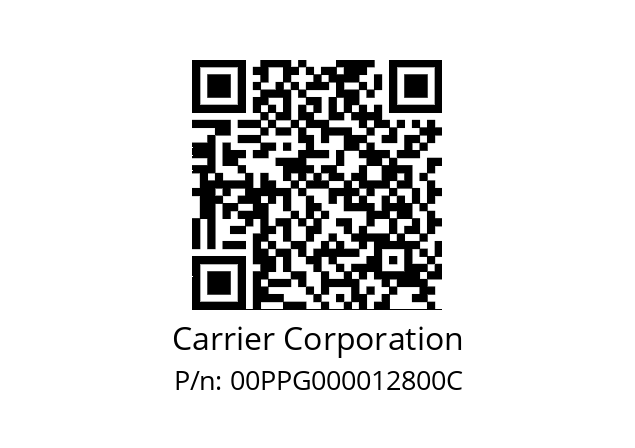   Carrier Corporation 00PPG000012800C